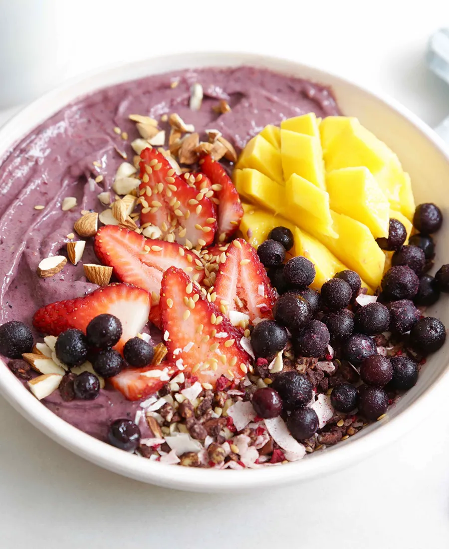 Frozen Berry Avo Bowl - Brown Paper Nutrition